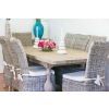 American Oak Solid Dining Table with 8 Latifa Dining Chairs - 2
